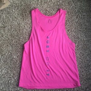 Nike DriFit racerback tank top, pink size small
